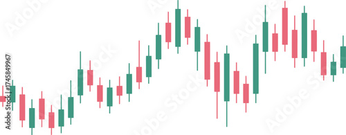Economic recession impact on stock market decline illustrated by candle trading chart cryptocurrency graph and forex trading analysis for investment and market strategy