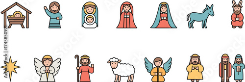 Nativity Scene Characters and Symbols