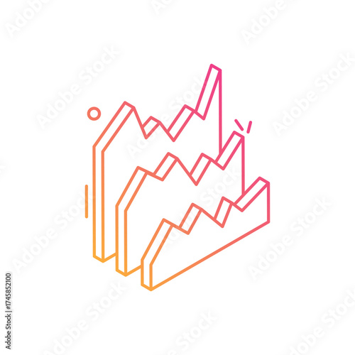 Area Chart vector icon