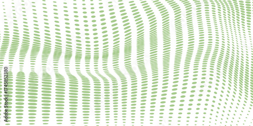 Green polka dots in the white background. abstract vector iullustration.