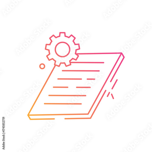 List Setting vector icon