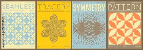 Abstract geometric pattern. Optical illusion. Flower. Cover design template. Illustration for brochure, poster, presentation, flyer or banner.