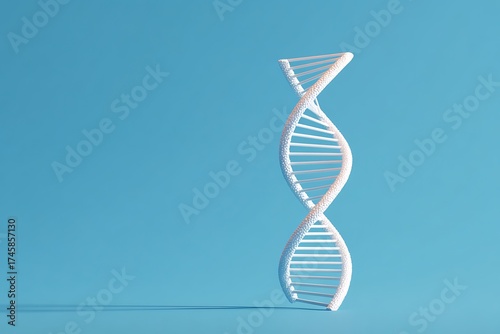 Unlock life's secrets with a stunning 3D DNA helix model, perfect for science and innovation