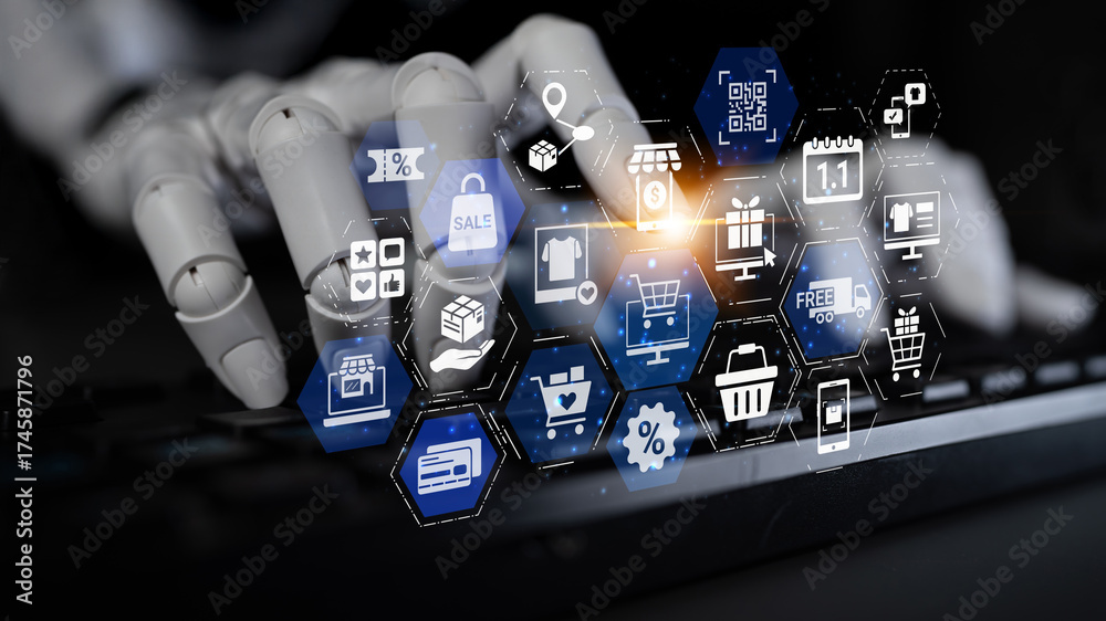 Φωτογραφία AI Analyse Omni-channel marketing and online shopping strategies, cross-platform customer experience, brand unification, and integrated marketing communication across digital channels