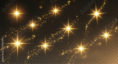 Captivating celestial bodies glow in the darkness, a visual representation of beauty in space. vector illustration