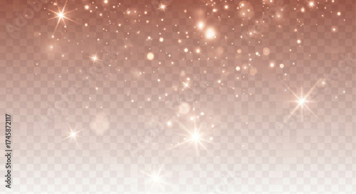A shimmering cascade of golden sparkles, capturing the ethereal beauty of falling light against a neutral backdrop, evokes a sense of wonder and magic. vector illustration