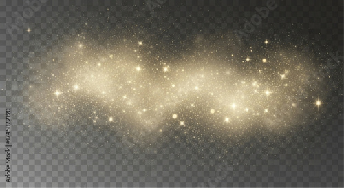 An ethereal cloud of shimmering particles against the cosmic darkness, radiating magic and mystery. Perfect for adding a touch of enchantment to any project. vector illustration