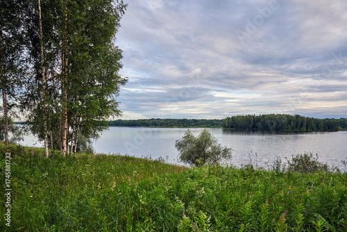 Russia. Shirkov Pogost, Tver Oblast. Bank of the Volga