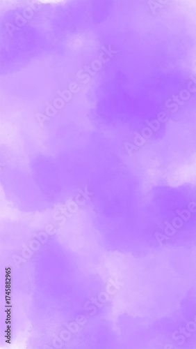 Light purple abstract painting with soft cloudy shapes