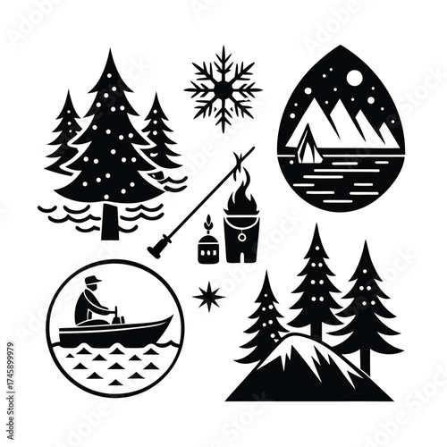 Close-up macro shot of a bee collecting pollen on a vibrant flower petal isolated on transparent background