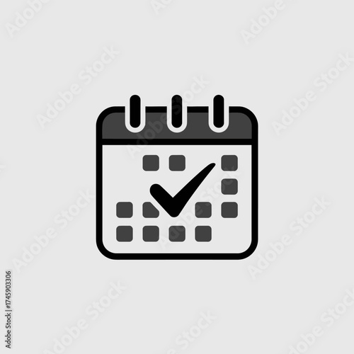 Calendar with Checkmark icon