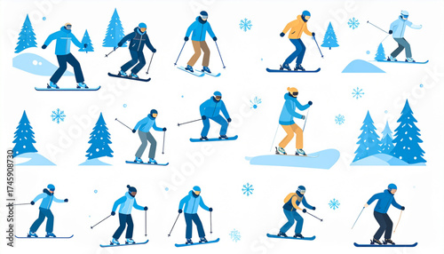 Flat Design Vector Icons & Infographic Style Illustrations