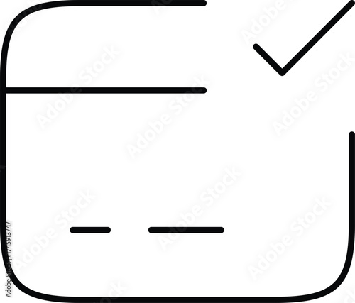Vector art of checklist icon, representing task completion well