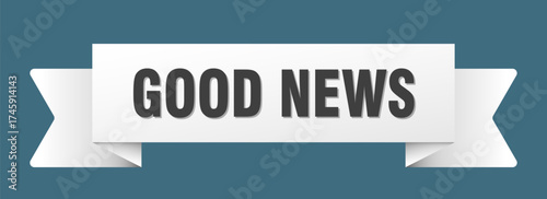 good news ribbon isolated on transparent background. good news ribbon