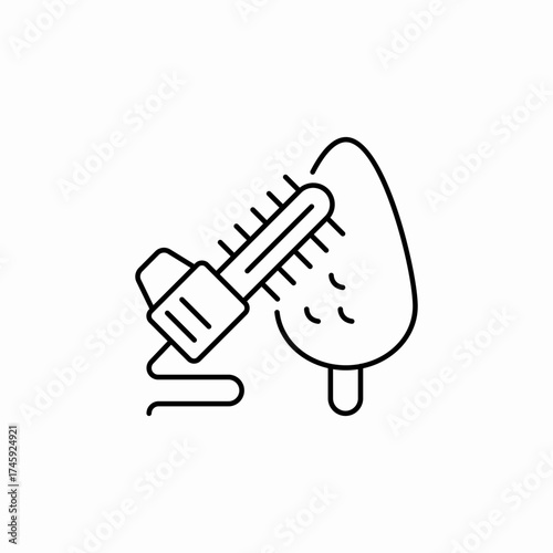bush shaping hedge trimming icon sign vector