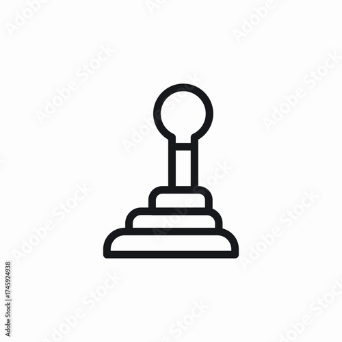 car gearbox icon sign vector