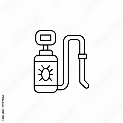 garden sprayer icon sign vector