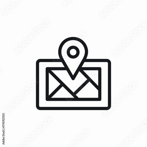 navigation panel icon sign vector