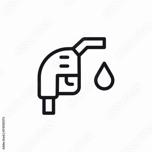 petrol gas pump icon sign vector