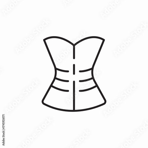 corset demale icon sign vector