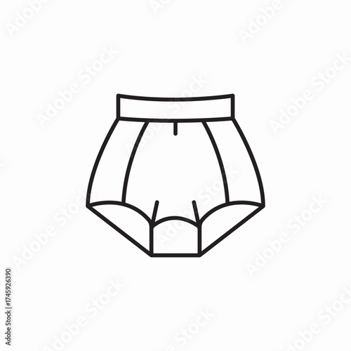 female underwear pants icon sign vector