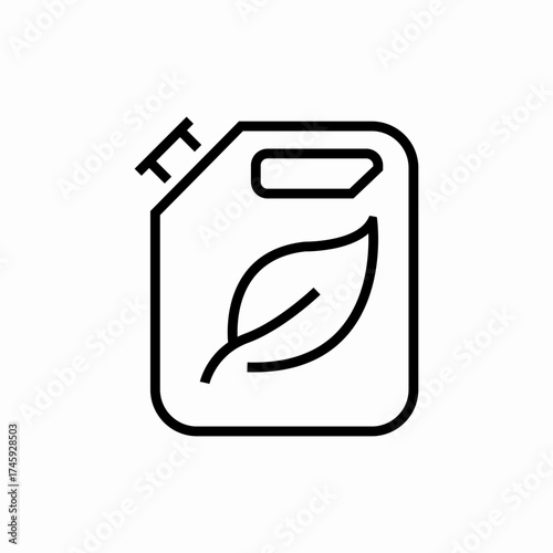 eco fuel cylinder icon sign vector