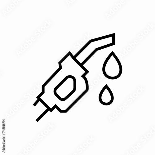 petrol fuel pump icon sign vector