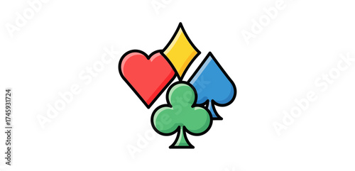 poker card suits illustrating games of chance and strategy against a clean white background used for casino promotions and gaming blogs