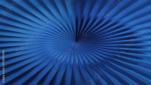 Abstract blue radial pattern with converging lines creating a dynamic and hypnotic background for modern design and creative projects
