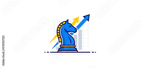 strategic growth knight investing smart for success with rising stock trends ideal for financial planning and business growth strategies.