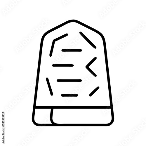 Vector art of a bag of ice, perfect for cooling drinks or treating injuries with its refreshing and therapeutic properties