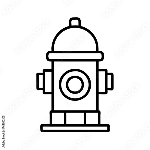 Illustration of a fire hydrant, a crucial tool for firefighters to access water for extinguishing fires quickly