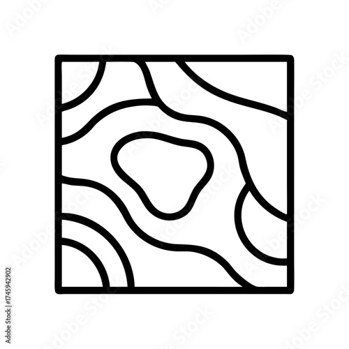Vector art of abstract square with wavy lines a minimalist vector illustration of a pattern with a simple and clean design