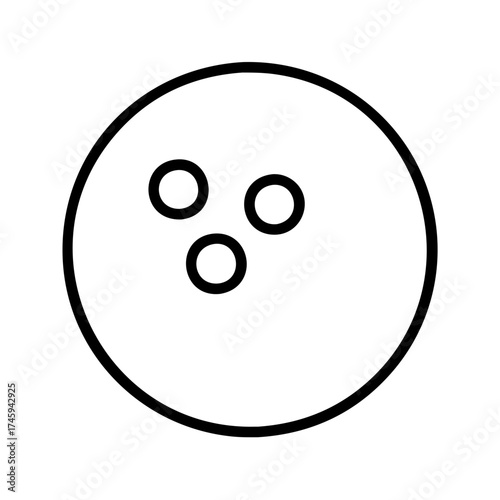 Vector art of bowling ball, symbolizing sportsmanship, recreation, and the pursuit of leisure and indoor activities