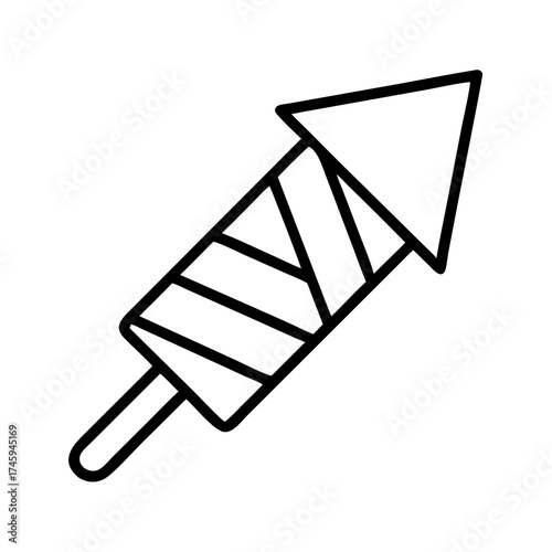 Vector art of firecracker festive decoration for new year, christmas, birthday, or any other holiday celebration event