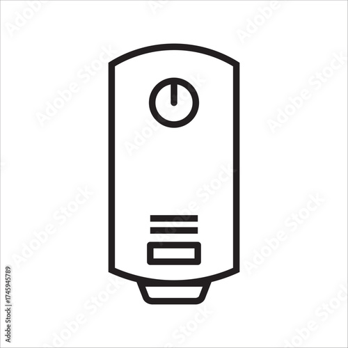 boiler linear icon. Water heater lamp , thin line design