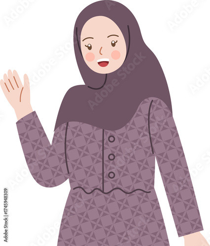 people wearing batik attire