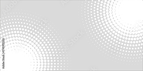 modern abstract white glowing geometric lines on gray background. Modern shiny blue circle lines pattern. Futuristic technology concept style. art