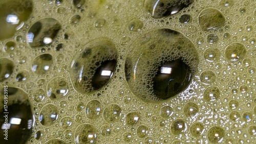 Matcha Foam Macro Series