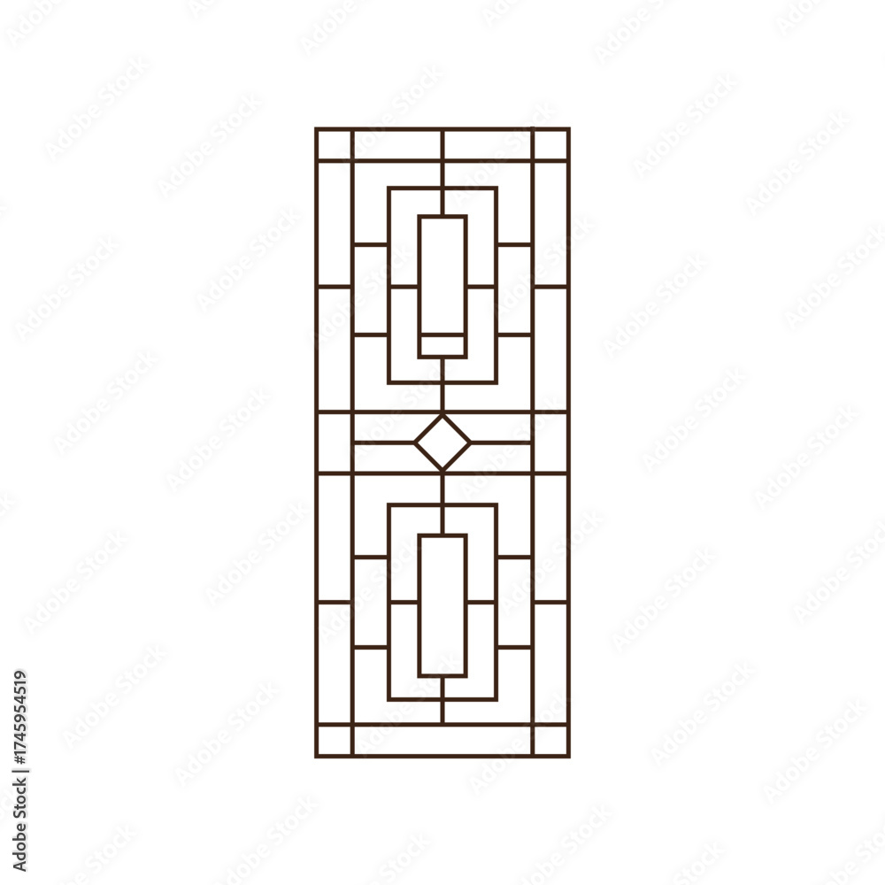 Tableau sur toile Window Guard vector illustration