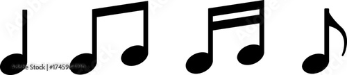 Set of musical note illustration