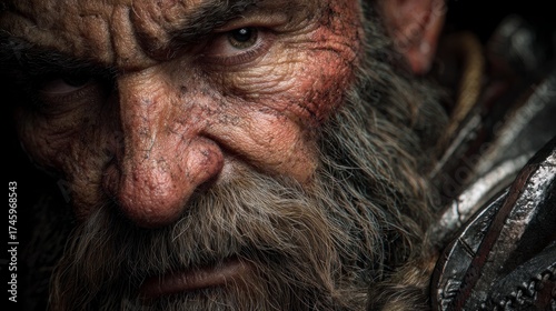 Closeup mature male portrait