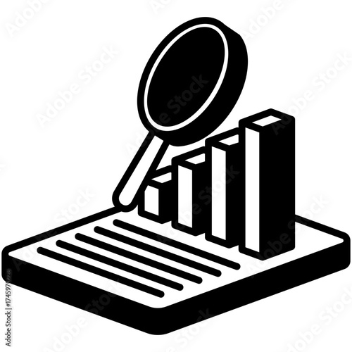 Evaluation Mini Illustration Isometric Icon. Use For Modern Concept, Print, Ui, Ux Kit, Web And App Development. Vector Related To Market, Business, Finace