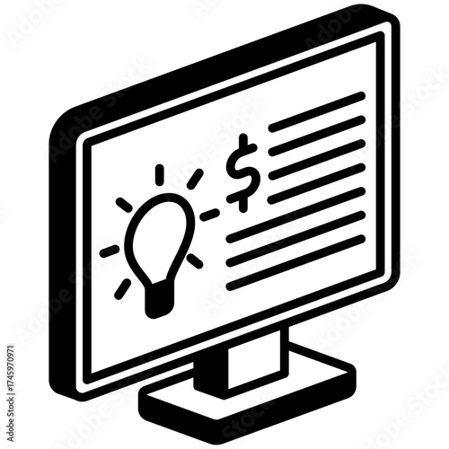 Concept Idea Mini Illustration Isometric Icon. Use For Modern Concept, Print, Ui, Ux Kit, Web And App Development. Vector Related To Market, Business, Finace
