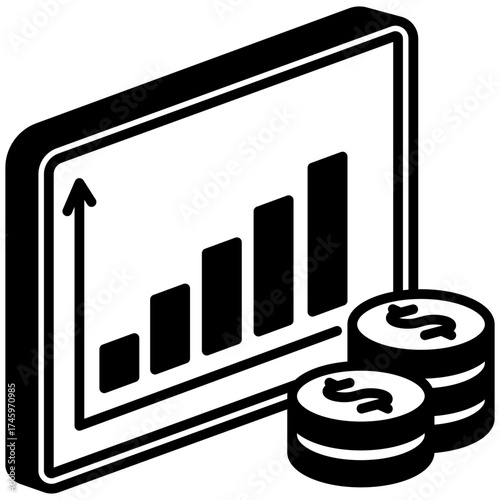 Demand Mini Illustration Isometric Icon. Use For Modern Concept, Print, Ui, Ux Kit, Web And App Development. Vector Related To Market, Business, Finace