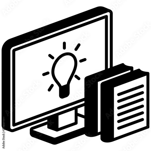 Insight Mini Illustration Isometric Icon. Use For Modern Concept, Print, Ui, Ux Kit, Web And App Development. Vector Related To Market, Business, Finace