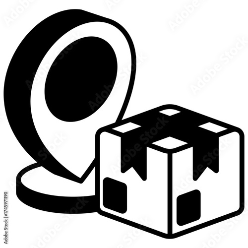 Location Mini Illustration Isometric Icon. Use For Modern Concept, Print, Ui, Ux Kit, Web And App Development. Vector Related To Market, Business, Finace