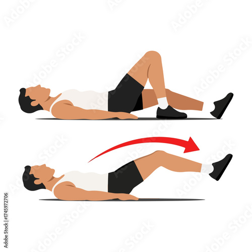Leg Raises Exercise Demonstration for Core Strength and Fitness.