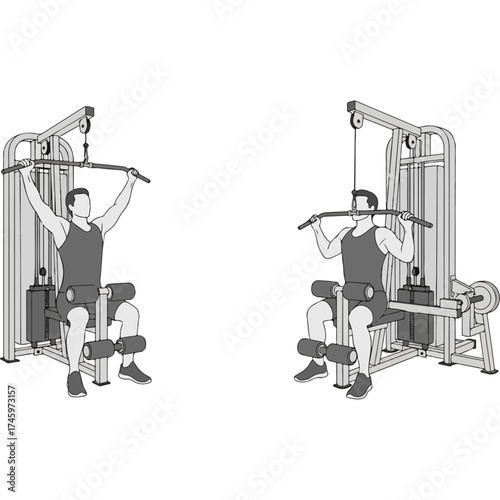Lat Pulldown Exercise - Proper Form and Technique Guide.