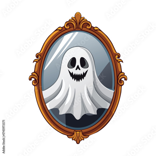 Spooky spectral reflection in antique mirror